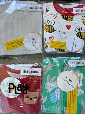 Little Sleepies 12-18M NIB BUNDLE